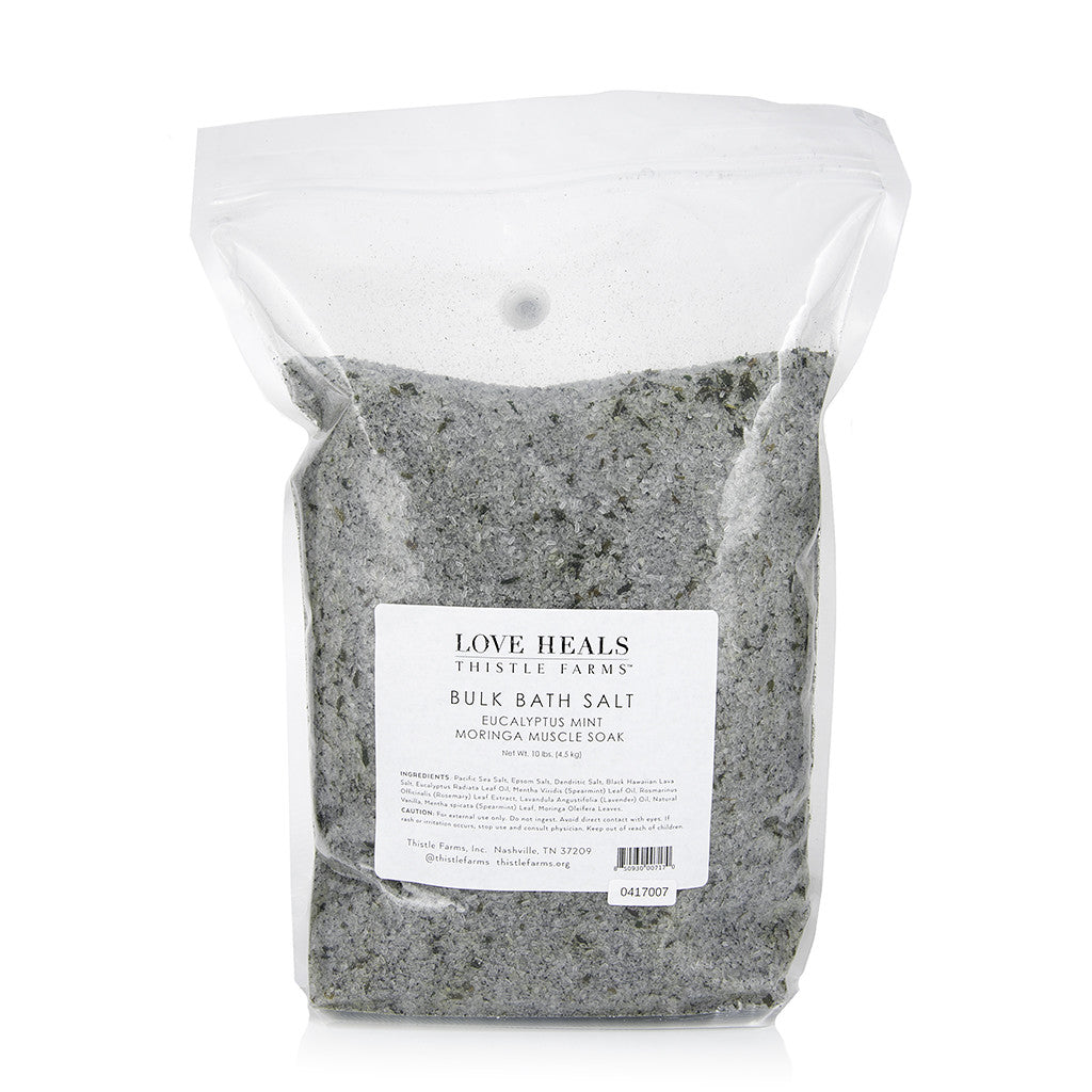 Thistle Farms Eucalyptus Mint Moringa Muscle Soak Bath Salt Bulk Bath Soak